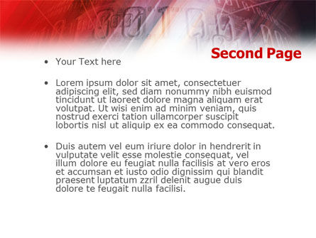 Modello PowerPoint - Rosso brillante, Slide 2, 01445, Astratto/Texture — PoweredTemplate.com