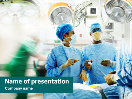 手术前外科医生PowerPoint模板, 免费 PowerPoint模板, 01448, 医药 — PoweredTemplate.com
