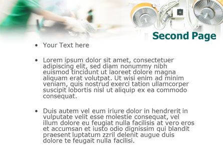 Plantilla de PowerPoint - cirujanos antes de la cirugía, Diapositiva 2, 01448, Médico — PoweredTemplate.com