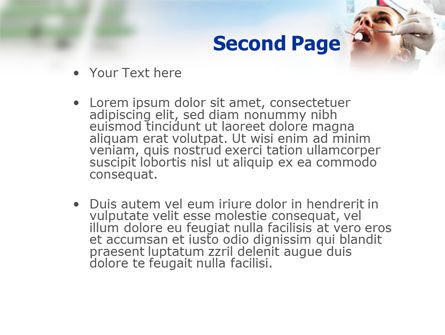 Modèle PowerPoint de contrôle stomatologique, Diapositive 2, 01463, Médical — PoweredTemplate.com
