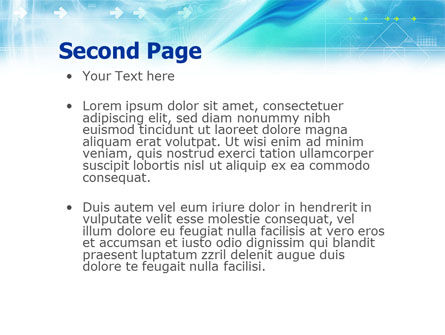 Modello PowerPoint - Abstract blue light, Slide 2, 01471, Astratto/Texture — PoweredTemplate.com