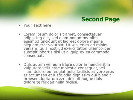Yellow Spots PowerPoint Template, Slide 2, 01510, Abstract/Textures — PoweredTemplate.com
