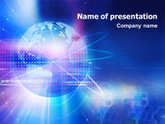 Blue Earth Abstract PowerPoint Template
