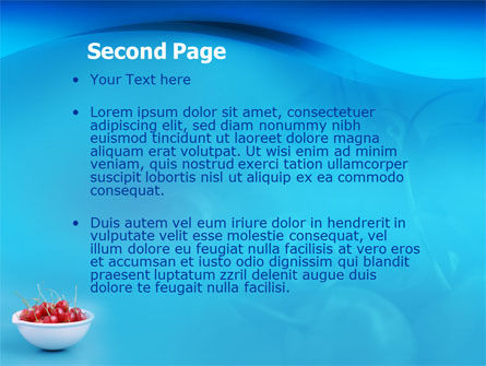 Modèle PowerPoint de bol plein de cerises, Diapositive 2, 01538, Food & Beverage — PoweredTemplate.com