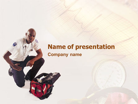 Paramedic PowerPoint Template, Free PowerPoint Template, 01572, Medical — PoweredTemplate.com