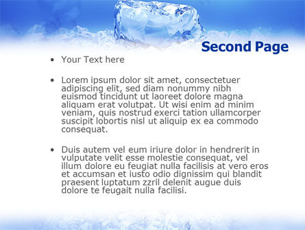 氷 - PowerPointテンプレート, スライド 2, 01581, 自然＆環境 — PoweredTemplate.com