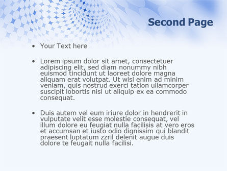 Plantilla de PowerPoint - resumen azul, Diapositiva 2, 01592, Abstracto / Texturas — PoweredTemplate.com