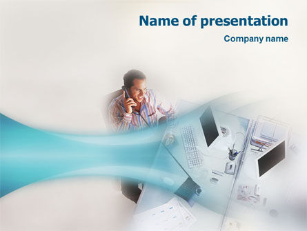 Office Work PowerPoint Template, Free PowerPoint Template, 01628, Business — PoweredTemplate.com