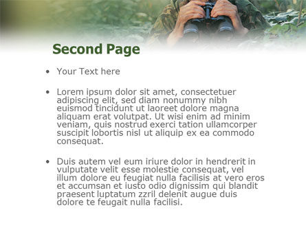 Modello PowerPoint - Militare, Slide 2, 01629, Militare — PoweredTemplate.com