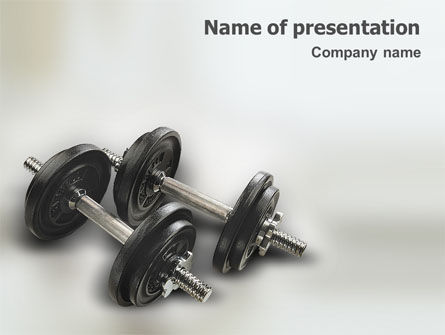 Bodybuilding PowerPoint Template, 01633, Sports — PoweredTemplate.com