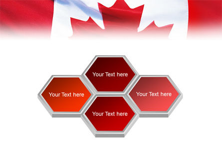 Canadian Flag PowerPoint Template, Backgrounds | 01654