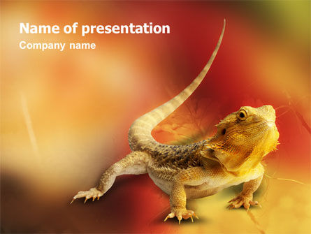 Reptile PowerPoint Template, 01656, Animals and Pets — PoweredTemplate.com