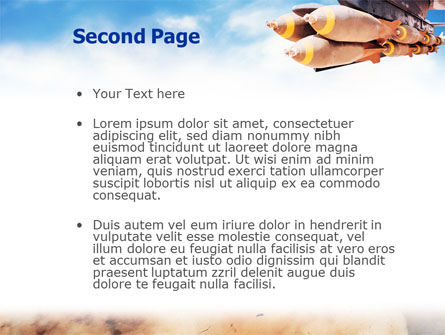 Air Force Bombing PowerPoint Template, Slide 2, 01696, Military — PoweredTemplate.com