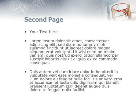 Basketball Game PowerPoint Template, Slide 2, 01724, Sports — PoweredTemplate.com