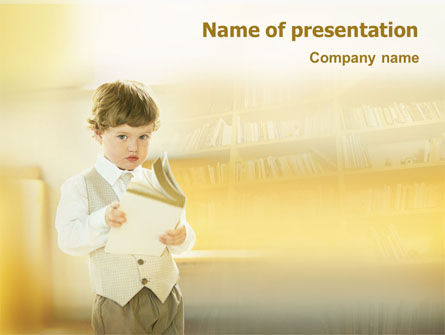 Reading PowerPoint Template, Free PowerPoint Template, 01732, Education & Training — PoweredTemplate.com