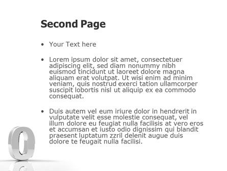 3d番号 - PowerPointテンプレート, スライド 2, 01737, 3D — PoweredTemplate.com