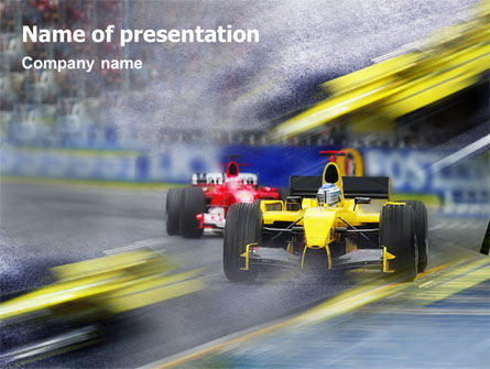 Auto Racing PowerPoint Template, Free PowerPoint Template, 01744, Sports — PoweredTemplate.com