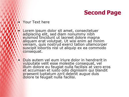 Perforated Red PowerPoint Template, Slide 2, 01754, Abstract/Textures — PoweredTemplate.com