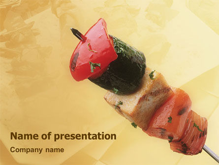 Barbeque PowerPoint Template, 01794, Food & Beverage — PoweredTemplate.com