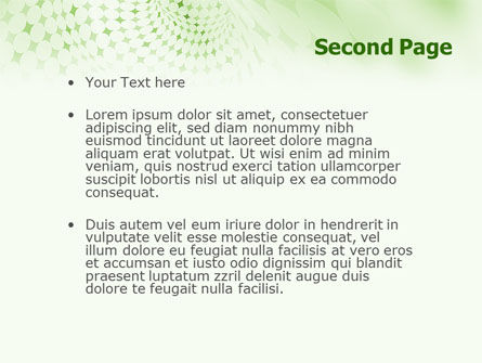 Green Texture PowerPoint Template, Slide 2, 01827, Abstract/Textures — PoweredTemplate.com