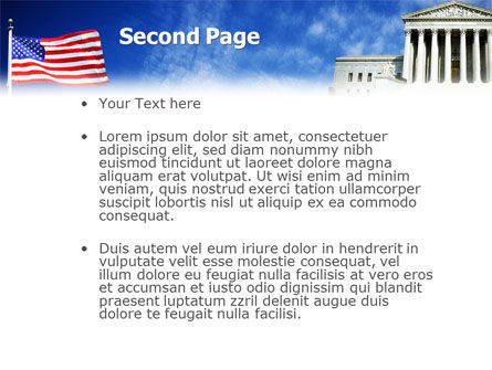 Modèle PowerPoint de court suprème, Diapositive 2, 01831, USA — PoweredTemplate.com