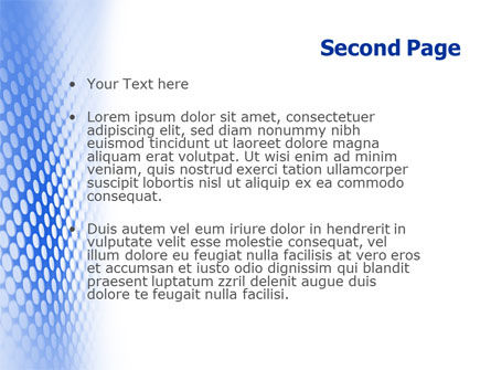ブルーグリッド - PowerPointテンプレート, スライド 2, 01847, 抽象／テクスチャ — PoweredTemplate.com