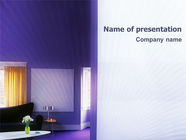 Interior In Violet PowerPoint Template
