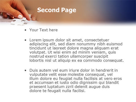 Modello PowerPoint - Puzzle, Slide 2, 01897, Concetti del Lavoro — PoweredTemplate.com