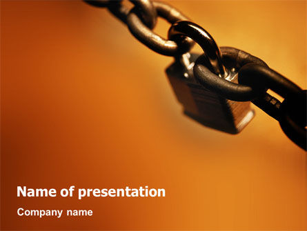 Lock This Chain PowerPoint Template, Free PowerPoint Template, 01934, General — PoweredTemplate.com