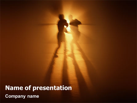 拳击场PowerPoint模板, 免费 PowerPoint模板, 01981, 运动的 — PoweredTemplate.com