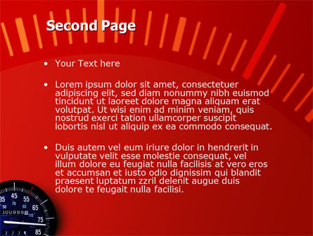 Speedometer PowerPoint Template, Slide 2, 01985, Sports — PoweredTemplate.com