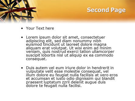 Darts PowerPoint Template, Slide 2, 01986, Business — PoweredTemplate.com