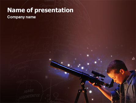 Plantilla de PowerPoint - astronomía, Gratis Plantilla de PowerPoint, 01987, Education & Training — PoweredTemplate.com