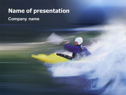 Kayak PowerPoint Template, Gratis PowerPoint-sjabloon, 01998, Sport — PoweredTemplate.com