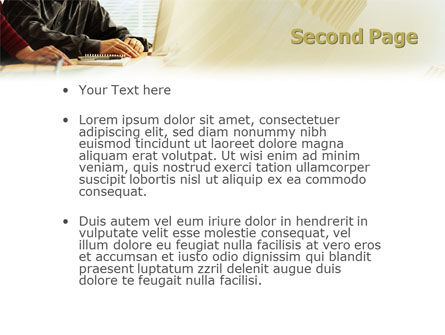 Business Consulting Sessie PowerPoint Template, Dia 2, 02003, Advisering — PoweredTemplate.com