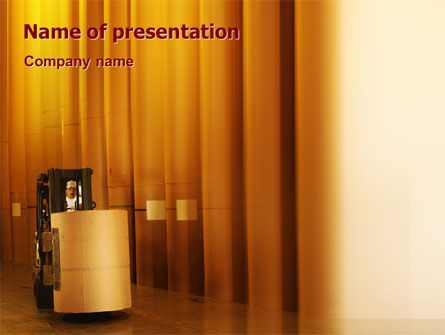 Templat PowerPoint Pabrik Kertas, Gratis Templat PowerPoint, 02047, Utilitas/Industri — PoweredTemplate.com