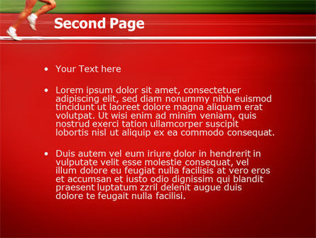 Modèle PowerPoint de course, Diapositive 2, 02056, Sport — PoweredTemplate.com
