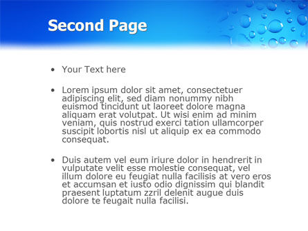 Modello PowerPoint - Gocce, Slide 2, 02066, Astratto/Texture — PoweredTemplate.com