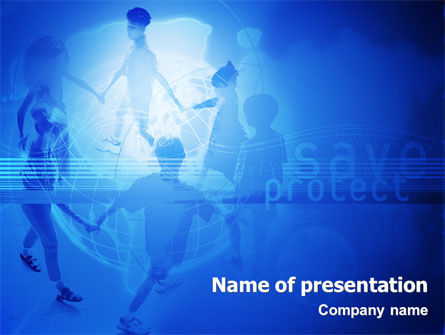 Templat PowerPoint Menyelamatkan Dunia, Gratis Templat PowerPoint, 02069, Keagamaan — PoweredTemplate.com