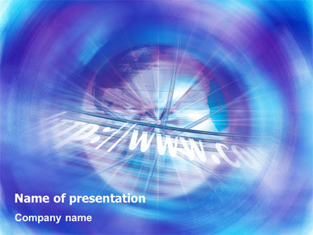 Templat PowerPoint Web Hosting, 02088, Konsep Bisnis — PoweredTemplate.com