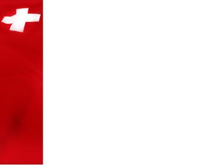 スイスの国旗 - PowerPointテンプレート, スライド 3, 02090, 旗／インターナショナル — PoweredTemplate.com