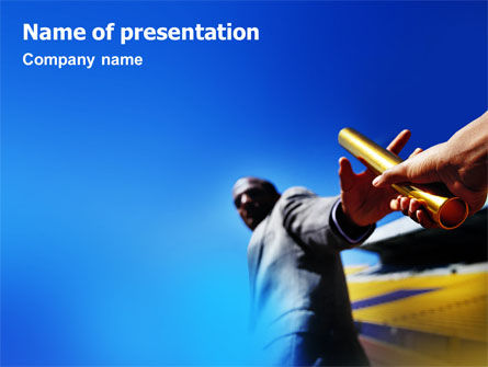 Sprint PowerPoint Template, Gratis PowerPoint-sjabloon, 02097, Business Concepten — PoweredTemplate.com
