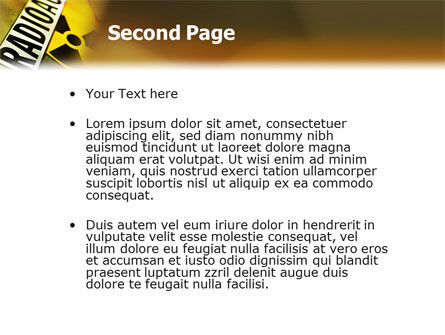 Radioactive PowerPoint Template, Slide 2, 02111, Technology and Science — PoweredTemplate.com
