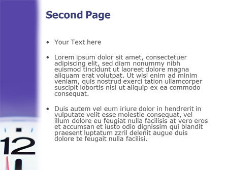 Clock PowerPoint Template, Slide 2, 02115, Business Concepts — PoweredTemplate.com