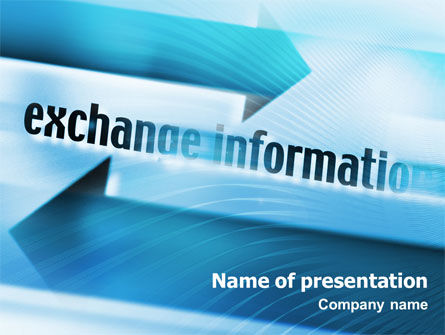 Informationsaustausch PowerPoint Vorlage, PowerPoint-Vorlage, 02125, Telekommunikation — PoweredTemplate.com