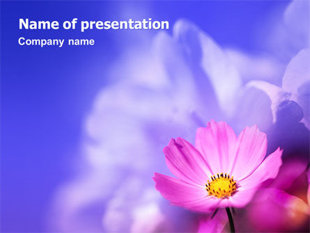 花PowerPoint模板, 免费 PowerPoint模板, 02128, 自然与环境 — PoweredTemplate.com