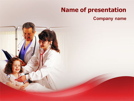 Plantilla de PowerPoint - salud infantil, Gratis Plantilla de PowerPoint, 02179, Médico — PoweredTemplate.com