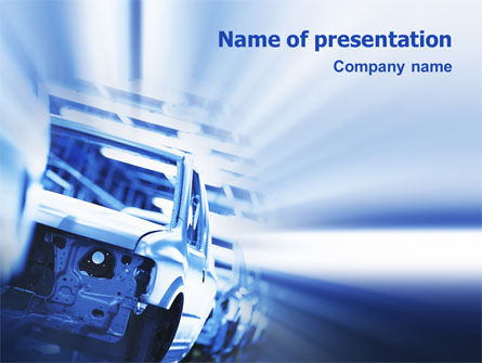 Automobielnijverheid PowerPoint Template, Gratis PowerPoint-sjabloon, 02182, Voorzieningen/Industrieel — PoweredTemplate.com