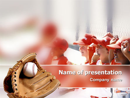 Modèle PowerPoint de baseball scolaire, Modele PowerPoint, 02242, Sport — PoweredTemplate.com