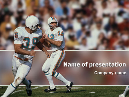 American Football Game PowerPoint Template, Free PowerPoint Template, 02252, Sports — PoweredTemplate.com